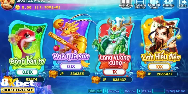 4 phòng chơi từ thấp đến cao cấp